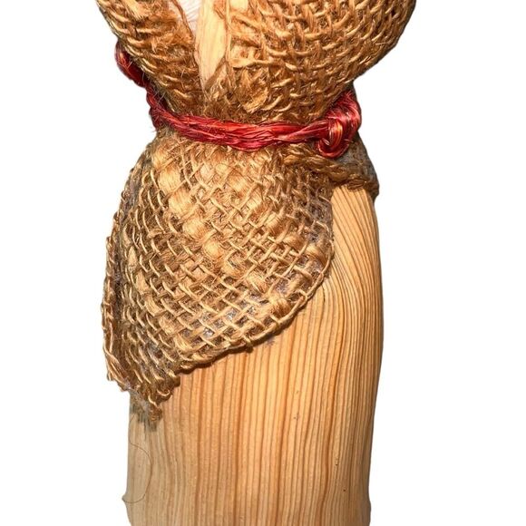 2 Corn Husks Dolls Women Vintage Natural Primative - Picture 11 of 14